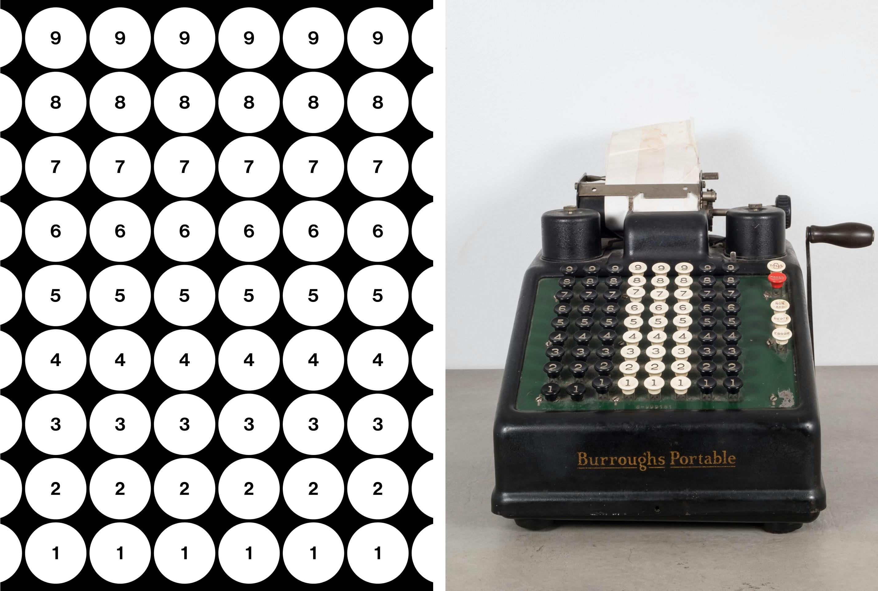 machine photo and keypad diagram